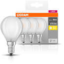Set 3 becuri LED Osram Mat 4W E14 P40 2700K lumia calda 470 lumeni A++