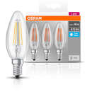 Set 3 becuri LED Osram 4W E14 B40 4000K lumina neutra 470 lumeni A++