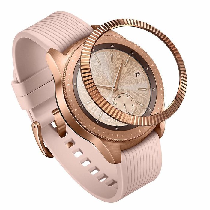 Rama ornamentala otel inoxidabil Auriu pentru Galaxy Watch 42mm / Gear Sport