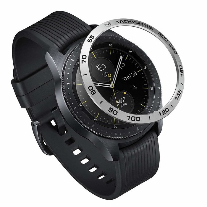 Rama ornamentala Argintiu pentru Galaxy Watch 42mm / Galaxy Gear Sport