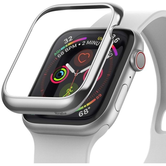 Rama ornamentala otel inoxidabil Argintiu pentru Apple Watch 4 40mm