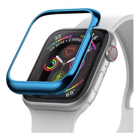Rama ornamentala otel inoxidabil Ringke Albastru electric pentru Apple Watch 4 40mm