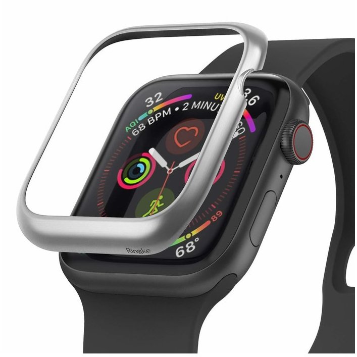 Rama ornamentala otel inoxidabil Argintiu mat pentru Apple Watch 4 40mm
