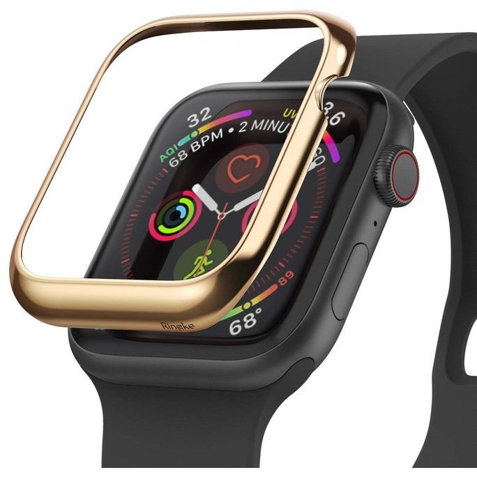 Rama ornamentala otel inoxidabil Auriu perlat pentru Apple Watch 4 42mm