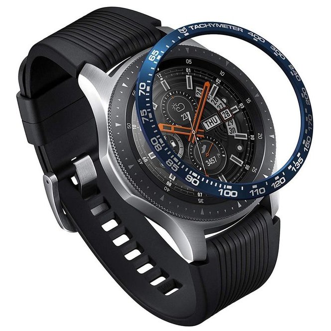 Rama ornamentala Albastru pentru Galaxy Watch 46mm / Galaxy Gear S3