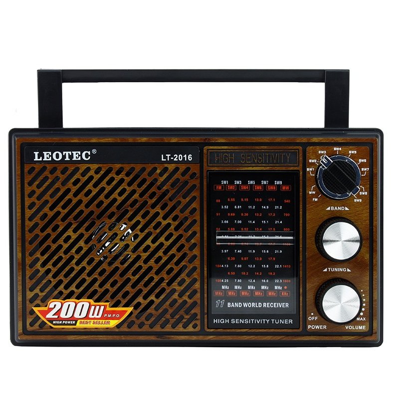 Radio portabil LT-2016 Negru / Maro