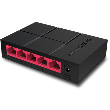 Switch Mercusys MS105G 10/100/1000 Mbps 5 Porturi Negru — imaginea 2