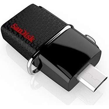 Memorie USB Sandisk Dual Drive 3.0 16GB USB 3.0 Black
