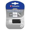 Memorie USB Verbatim Pinstripe 128GB USB 2.0 Black