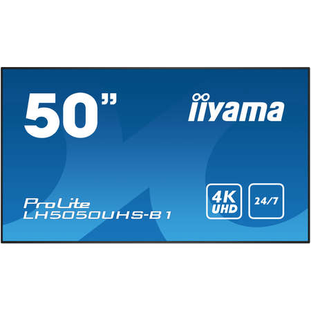 Monitor Iiyama ProLite LH5050UHS-B1 50 inch 8ms Black