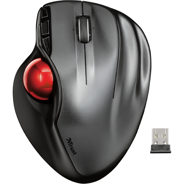 Mouse Sferia Wireless Trackball Black