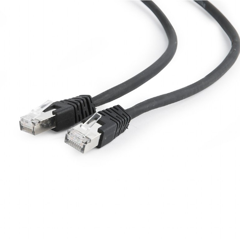 Cablu retea Patchcord RJ45 Cat 6A SFTP LSZH 5 m Negru