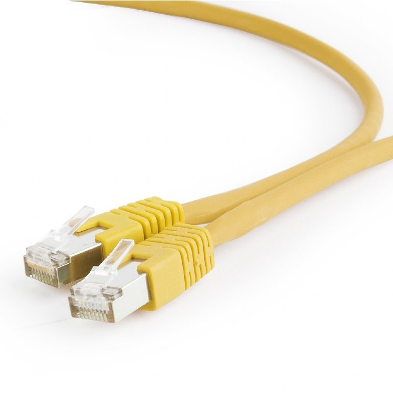 GEMBIRD PP6A-LSZHCU-Y-0.25M Gembird patchcord RJ45, cat. 6A,SFTP, LSZH, 0.25m, yellow - imagine 2