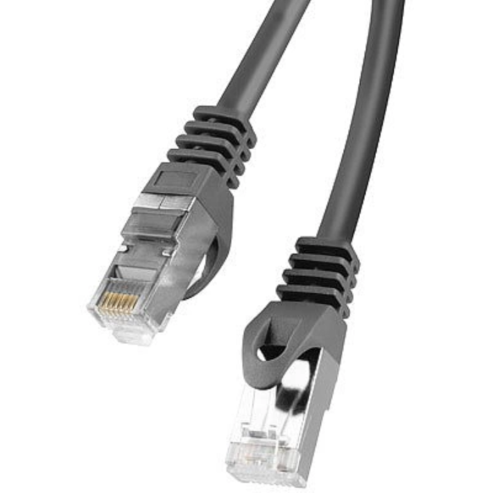 Cablu retea Patchcord RJ45 Cat 6 FTP 1 m Negru