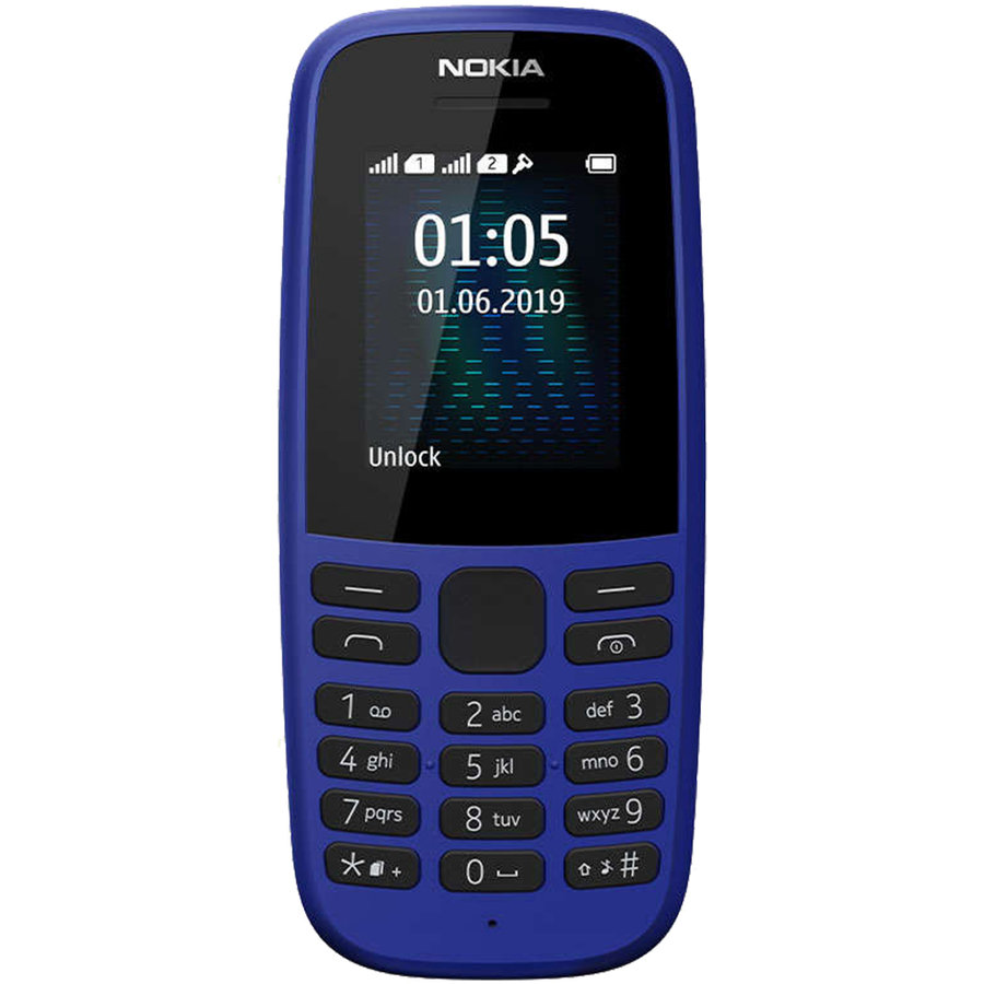 Telefon mobil 105 2019 Dual Sim Blue