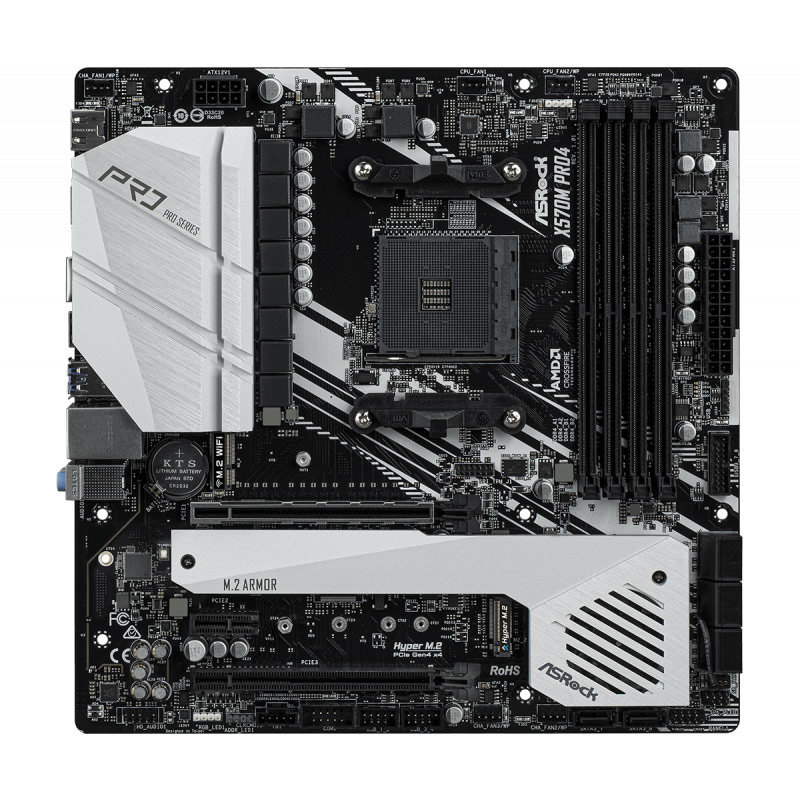Placa de baza X570M Pro4 AMD AMD4 mATX