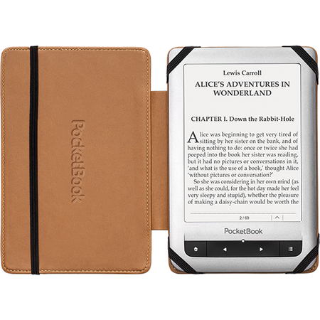 Husa Book Cover PocketBook PB-623-BCGY-2S 6 inch Black / Beige