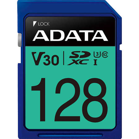 Card ADATA Premier Pro SDXC 128GB UHS-I U3 V30 80 Mbs