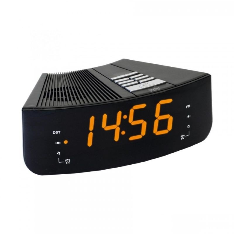 Ceas digital LED LTCR02 Radio FM oprire temporizata Negru