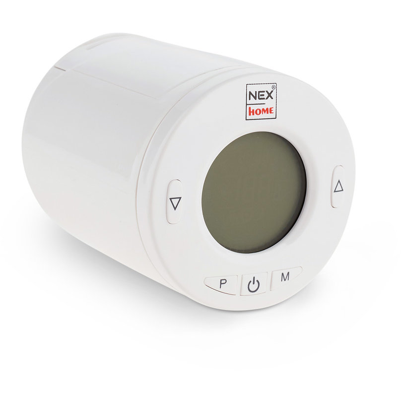 Termostat Smart Home Wireless Programabil Display 27mm 5 Butoane Usor de Instalat Alb