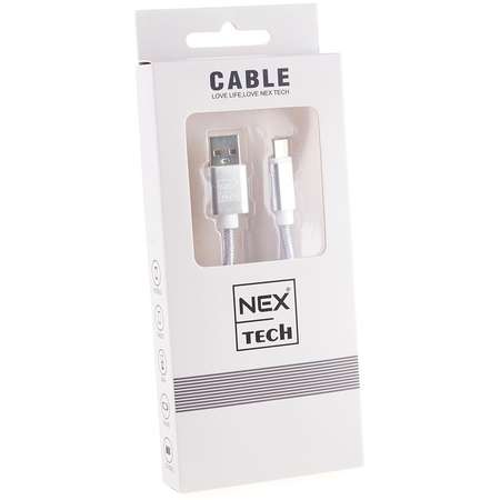 Cablu de date / incarcare NEX TECH Type C PREMIUM 2m Transfer date Incarcare Sincronizare Flexibil Universala Gri