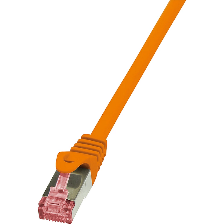 Cablu S/FTP PrimeLine Patchcord Cat 6 PIMF 0.25 m Portocaliu