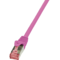 Cablu S/FTP Logilink PrimeLine Patchcord Cat 6 PIMF 1.5 m Roz