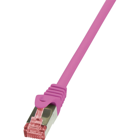 Cablu S/FTP Logilink PrimeLine Patchcord Cat 6 PIMF 1.5 m Roz