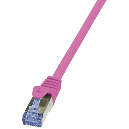 Cablu S/FTP Logilink PrimeLine Patchcord Cat 6A 10G PIMF 0.25 m Roz