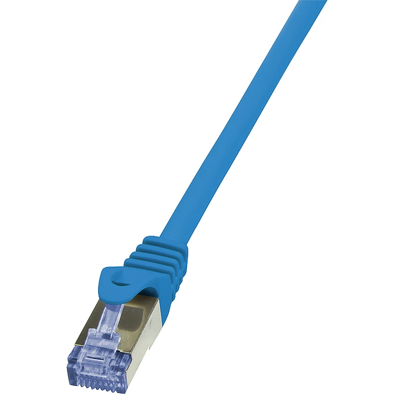 Cablu S/FTP PrimeLine Patchcord Cat 6A 10G PIMF 0.25 m Albastru