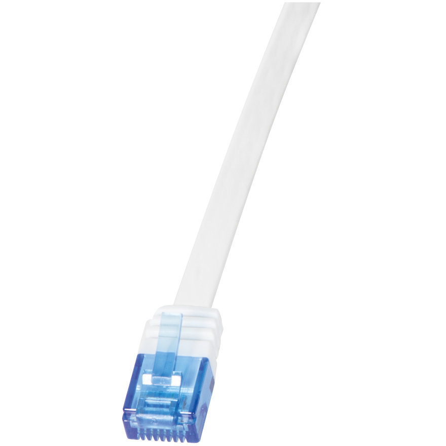 Cablu U/UTP SlimLine Patchcord Flat Cat 6 10 m Alb