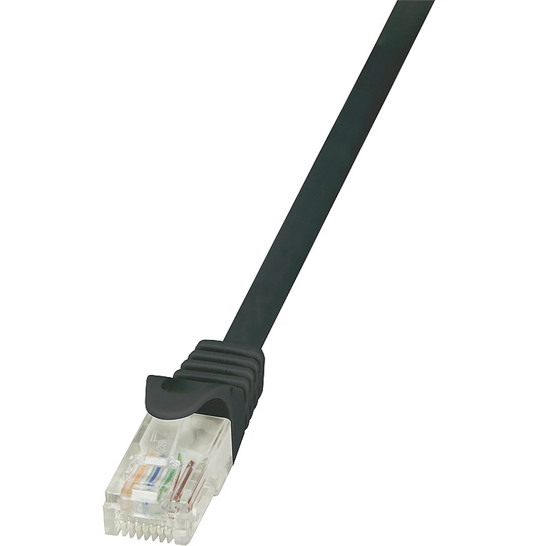 Cablu U/UTP EconLine Patchcord Cat 6 1.5 m Negru