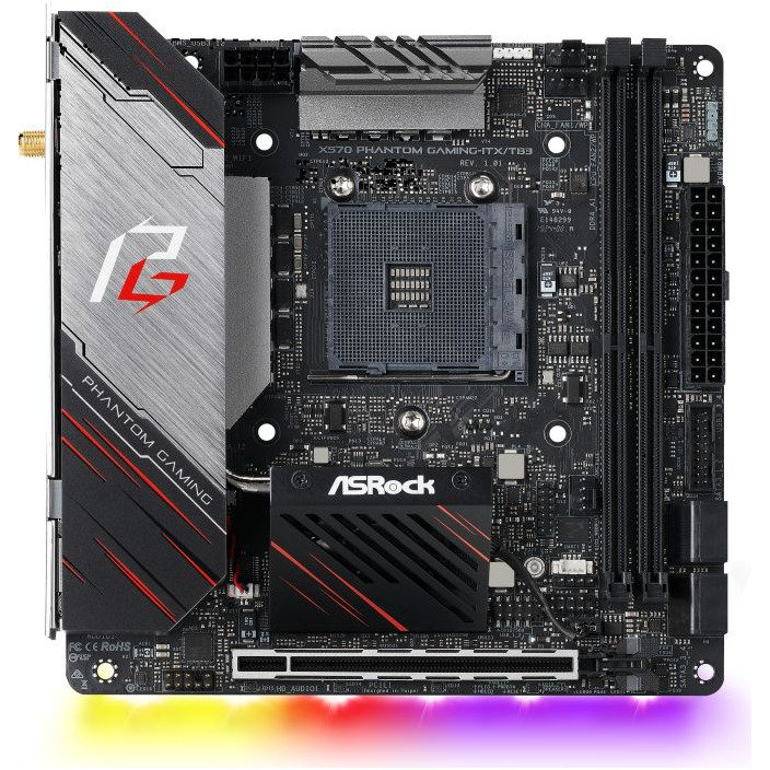 Placa de baza X570 Phantom Gaming-ITX/TB3 AMD AM4 mITX
