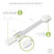 Sistem siguranta copii NEX CARE®, sistem de blocare sertare, dulap, frigider, congelator, previne deschiderea accidentala, adeziv puternic 3M, fara urme de indepartare, lungime ajustabila, set 6 buc, alb
