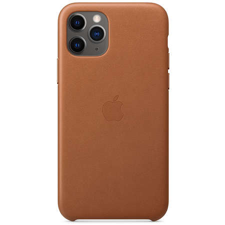 Husa Apple iPhone 11 Pro Leather Case Saddle Brown