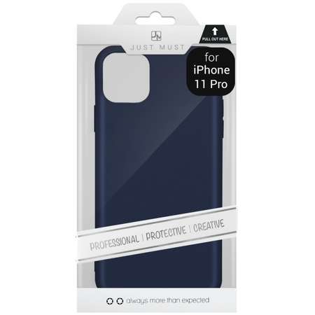 Husa Just Must Silicon Candy Navy pentru Apple iPhone 11 Pro