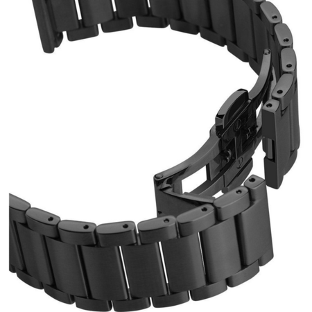 Curea smartwatch Tellur Metalica Neagra pentru Samsung Watch 42mm-20mm