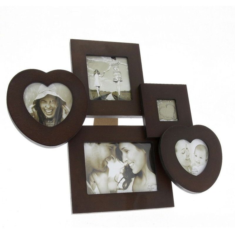 Rama foto multipla timber 5 fotografii vintage Maro