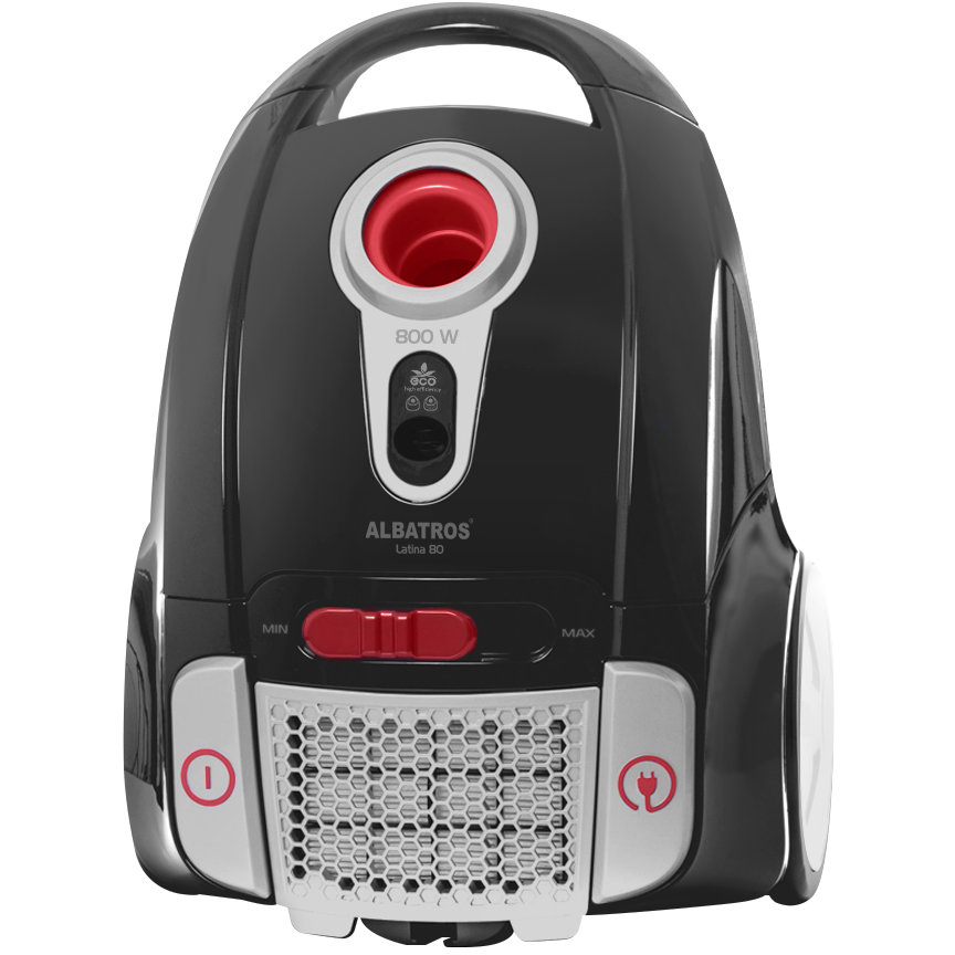 Aspirator cu sac LATINA 80 ECO 800W control variabil al puterii Gri