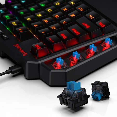 Tastatura Gaming Mecanica One-hand Redragon Diti RGB Black