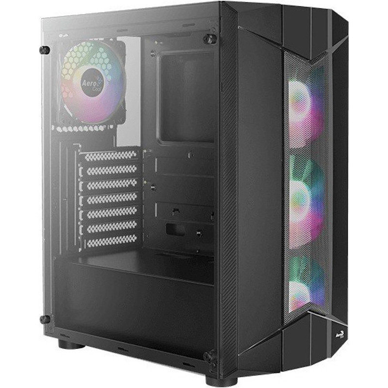 Carcasa Sentinel RGB Tempered Glass Black