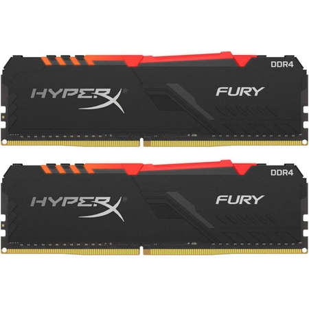 Memorie Kingston HyperX Fury RGB 32GB (2x16GB) DDR4 3200MHz CL16 Dual Channel Kit