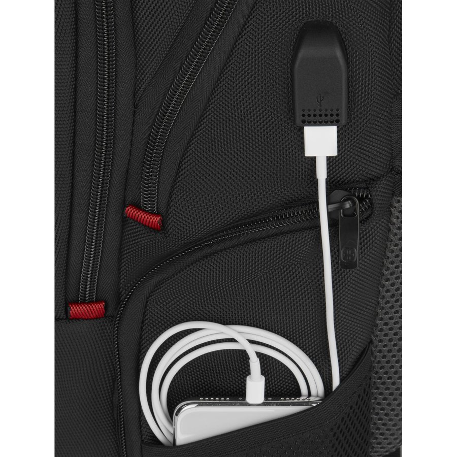 Rucsac laptop Wenger Pegasus Deluxe Ballistic 16 inch Negru — imaginea 3