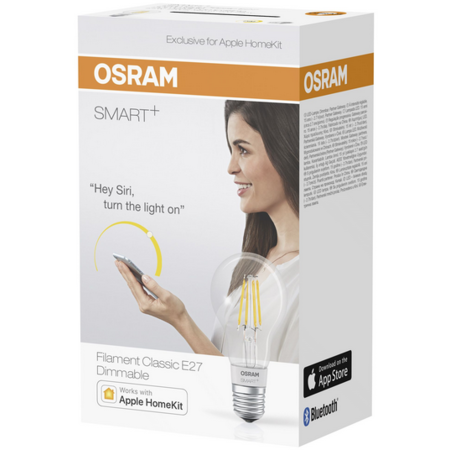 Bec LED Osram SMART+ BT CLA60 E27 5.5W 50W 2700K 650 lm A+ Lumina calda