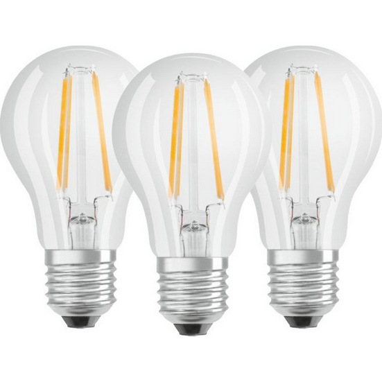 Set 3 becuri LED E27 6.5W 4000K 470 lm A+ Lumina neutra