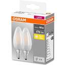 Set 2 becuri LED Osram E14 LED BASE CLASSIC B 4W 40W 2700K 470 lm A++ Lumina calda