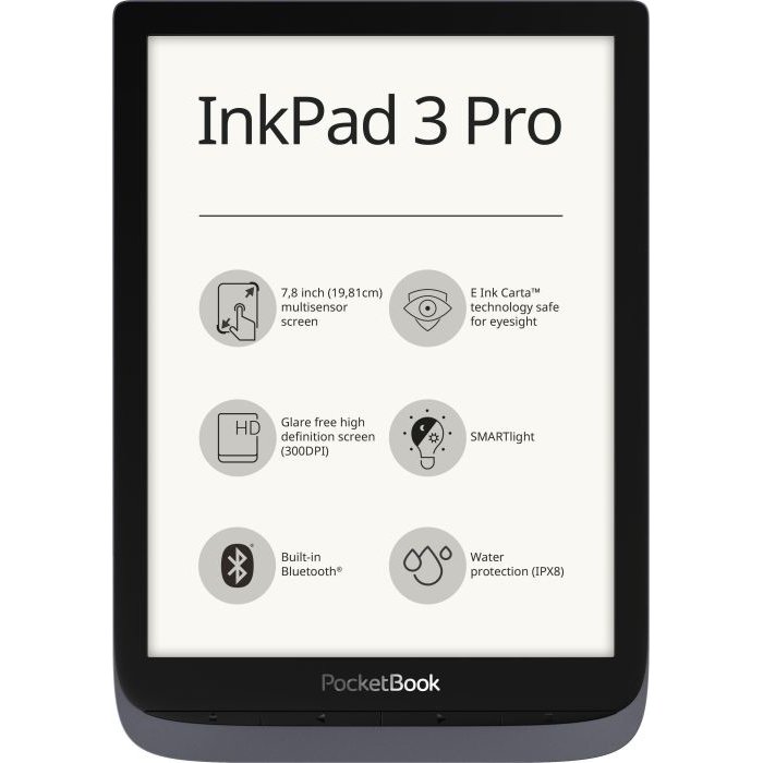 eBook reader Inkpad 3 Pro 7.8 inch Metallic Grey