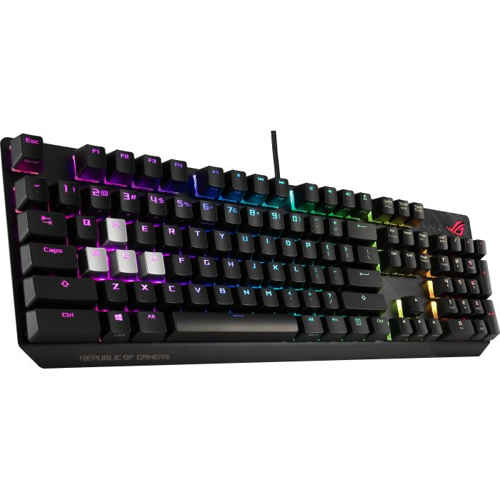 Tastatura Gaming Mecanica ROG Strix Scope Cherry MX Red RGB Black