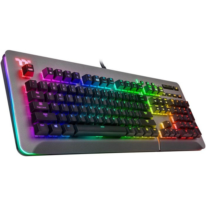 Tastatura Gaming Mecanica Thermaltake Tt eSPORTS Level 20 RGB Titanium Cherry MX Speed Silver — imaginea 2