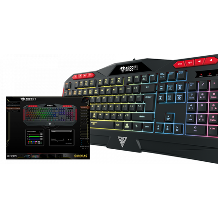 Tastatura Gaming Gamdias Ares P1 RGB Black